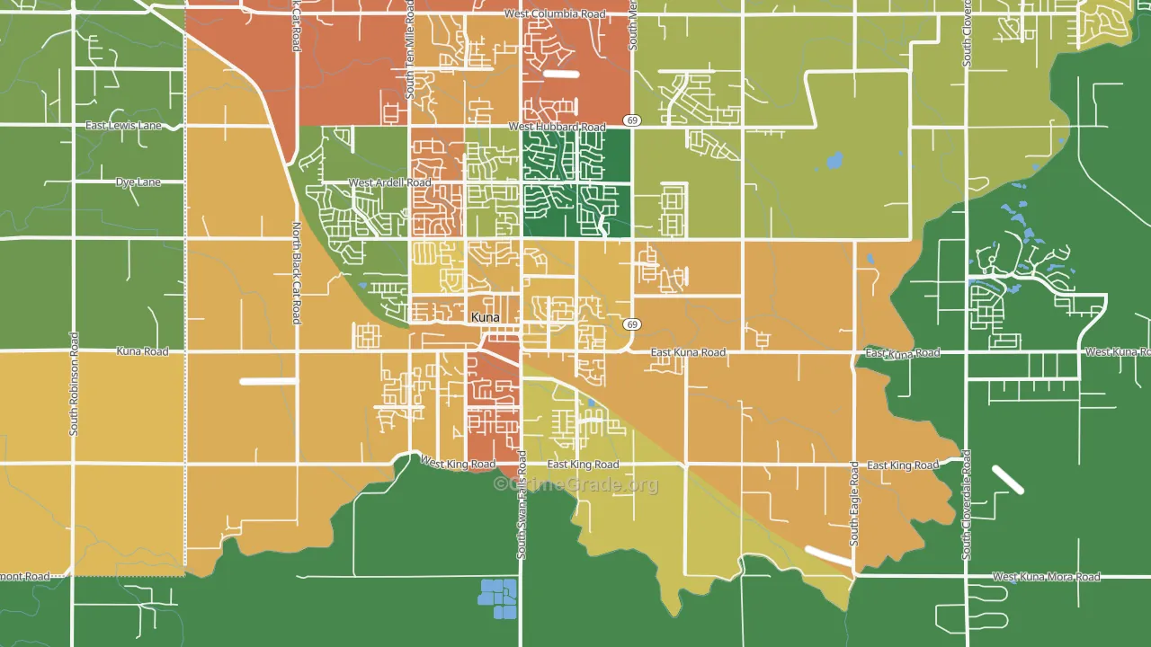 Mora, ID Map of Robbery Rates