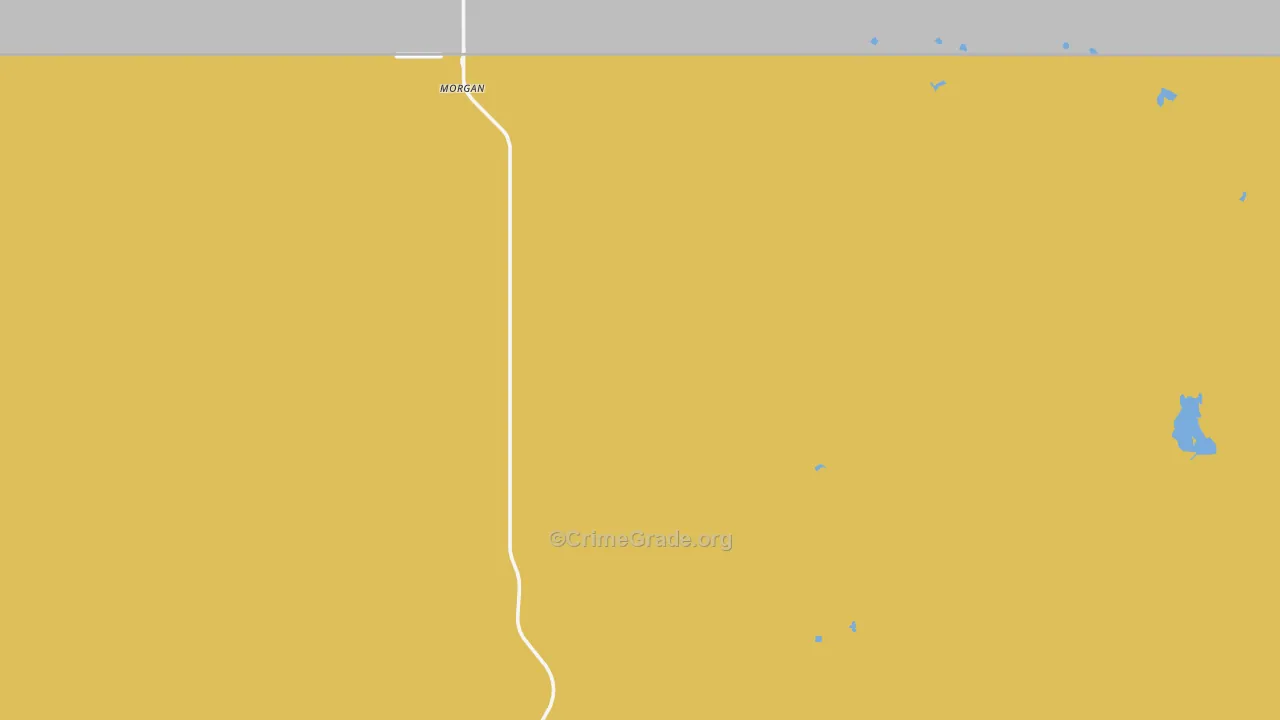 Morgan, MT Map of Robbery Rates