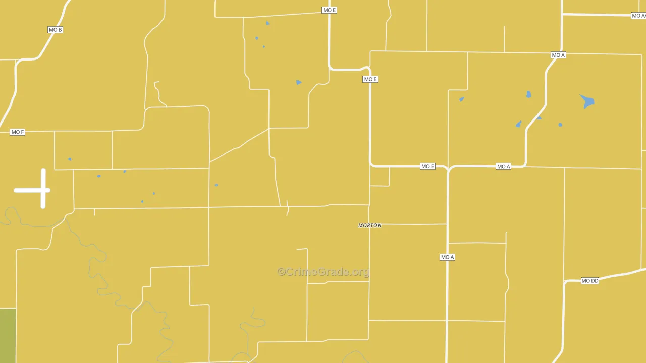 Morton, MO Map of Robbery Rates