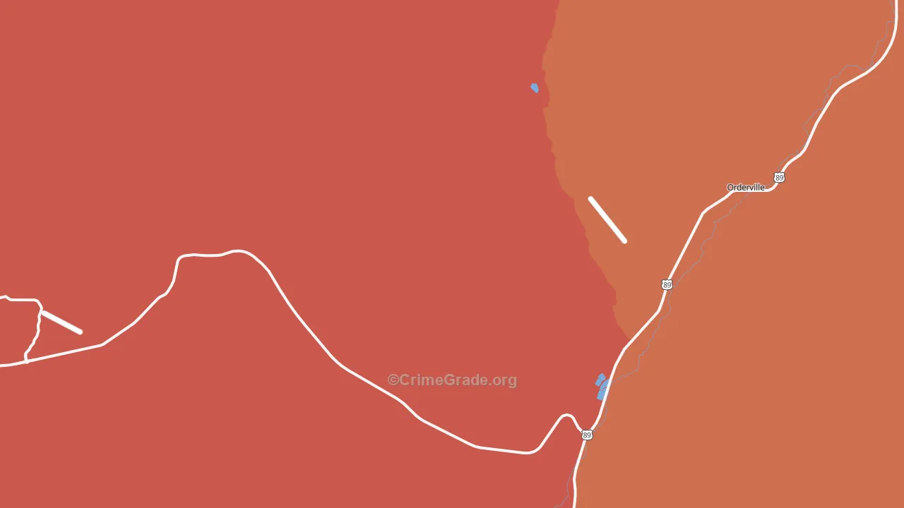 Mount Carmel, UT Map of Robbery Rates