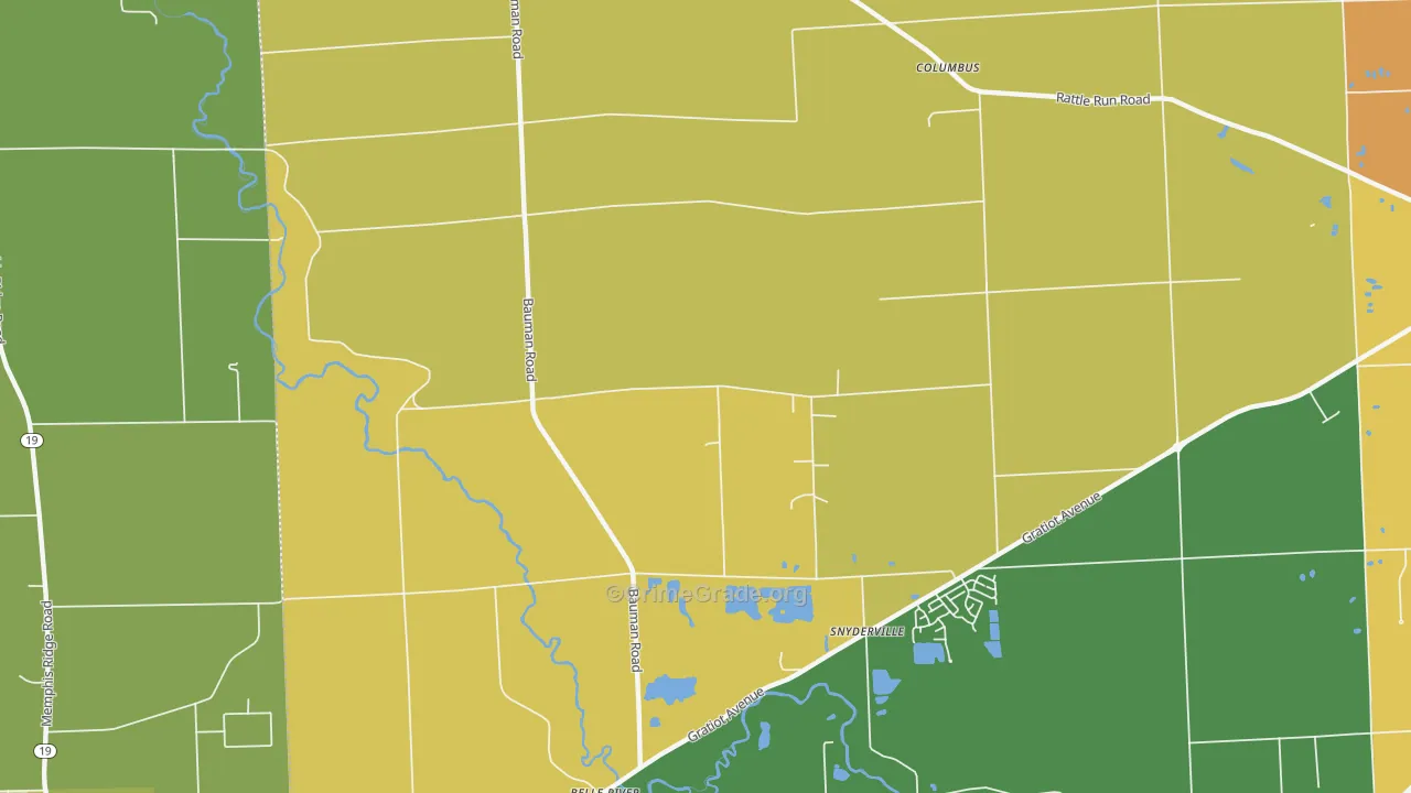Mount Vernon, MI Map of Robbery Rates