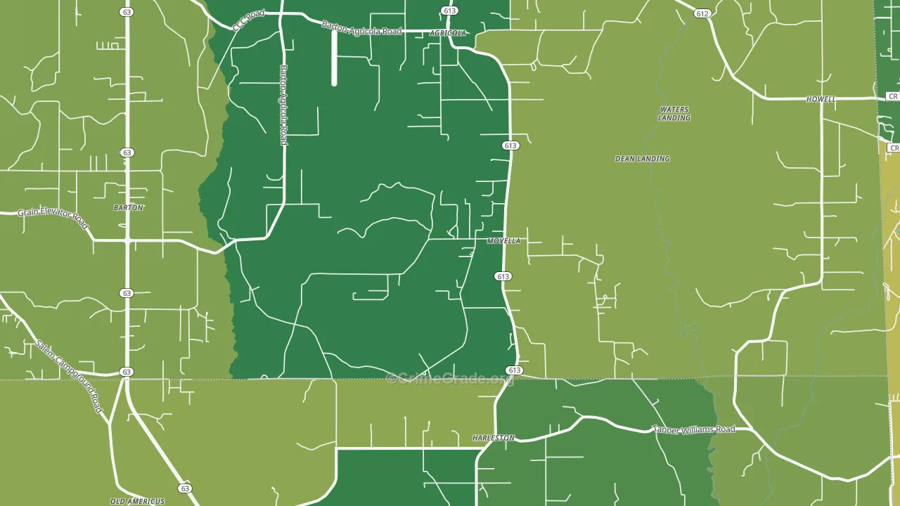 Movella, MS Map of Robbery Rates