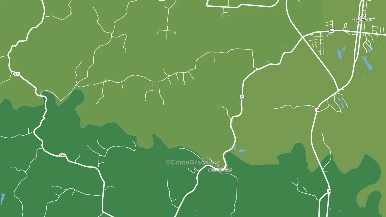 Murphysville, KY Map of Robbery Rates