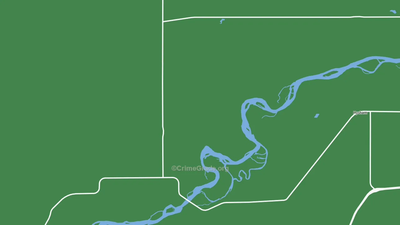 Myers, MT Map of Robbery Rates