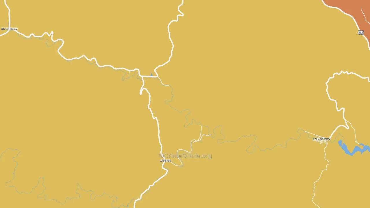 Mystic, SD Map of Robbery Rates