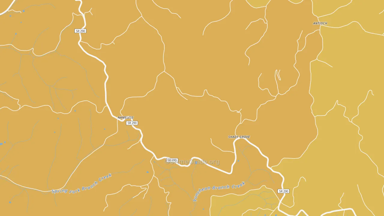 Nameless, TN Map of Robbery Rates