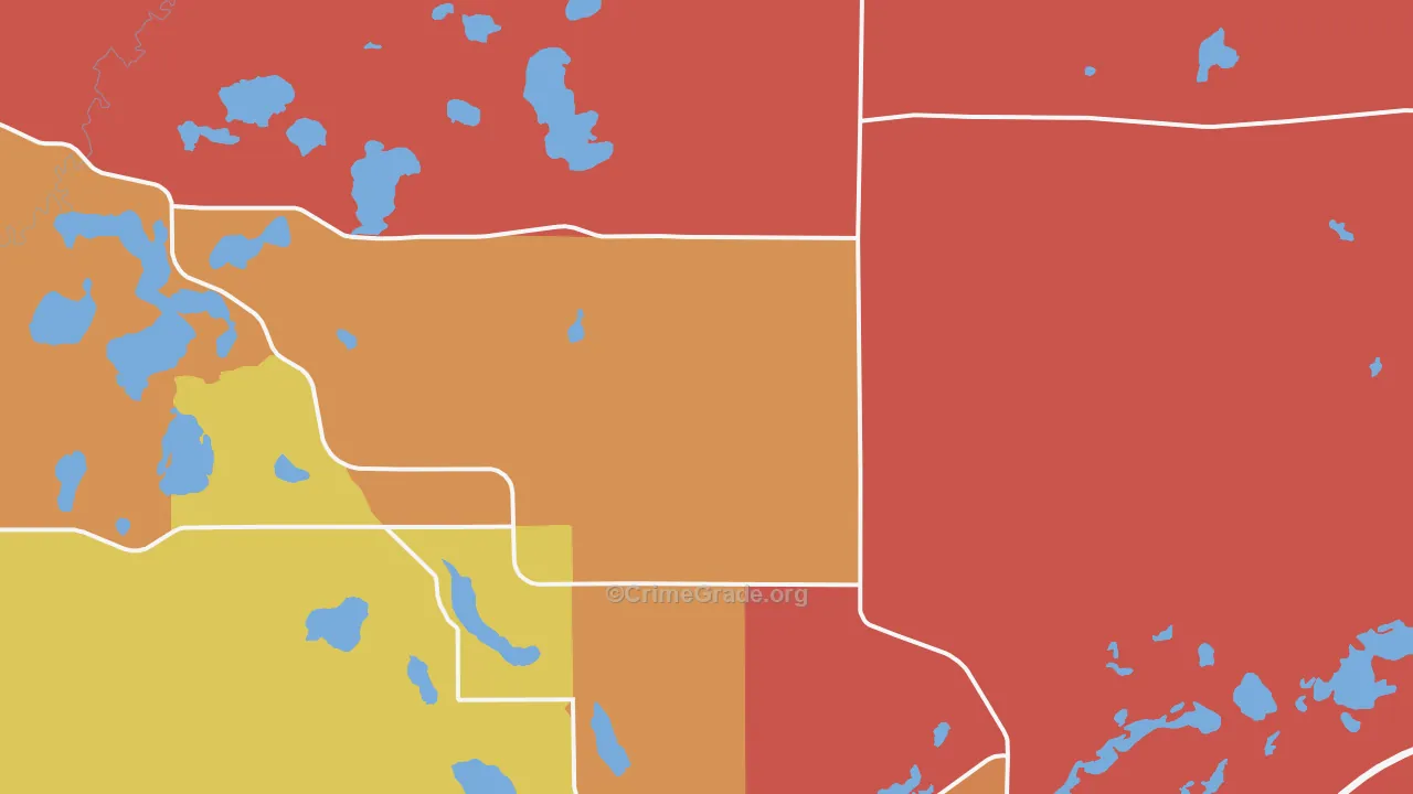 Nashwauk, MN Map of Robbery Rates