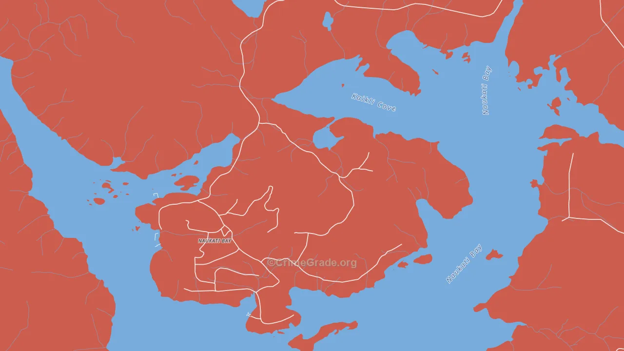 Naukati Bay, AK Map of Robbery Rates