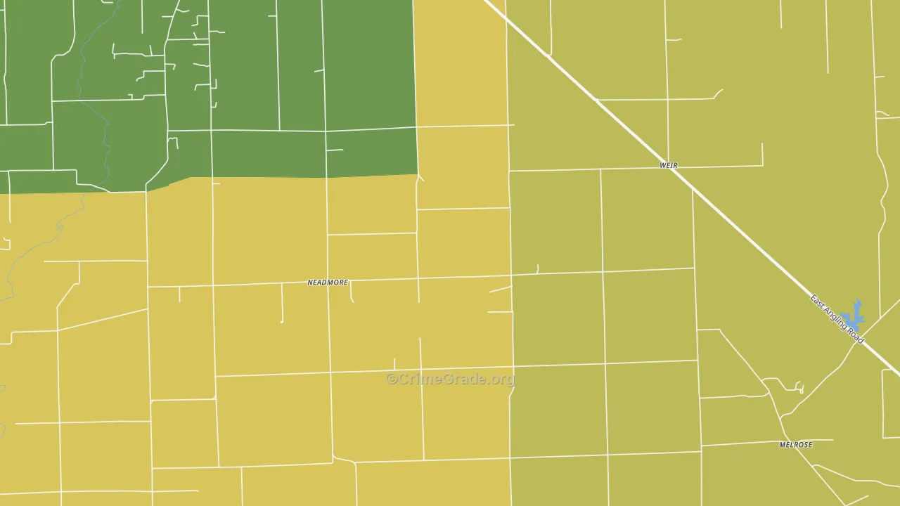 Neadmore, IL Map of Robbery Rates