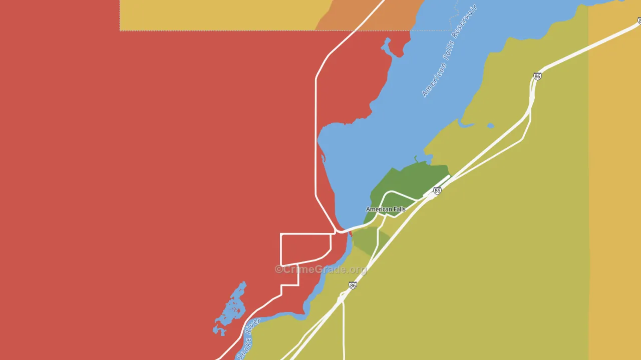 Neeley, ID Map of Robbery Rates