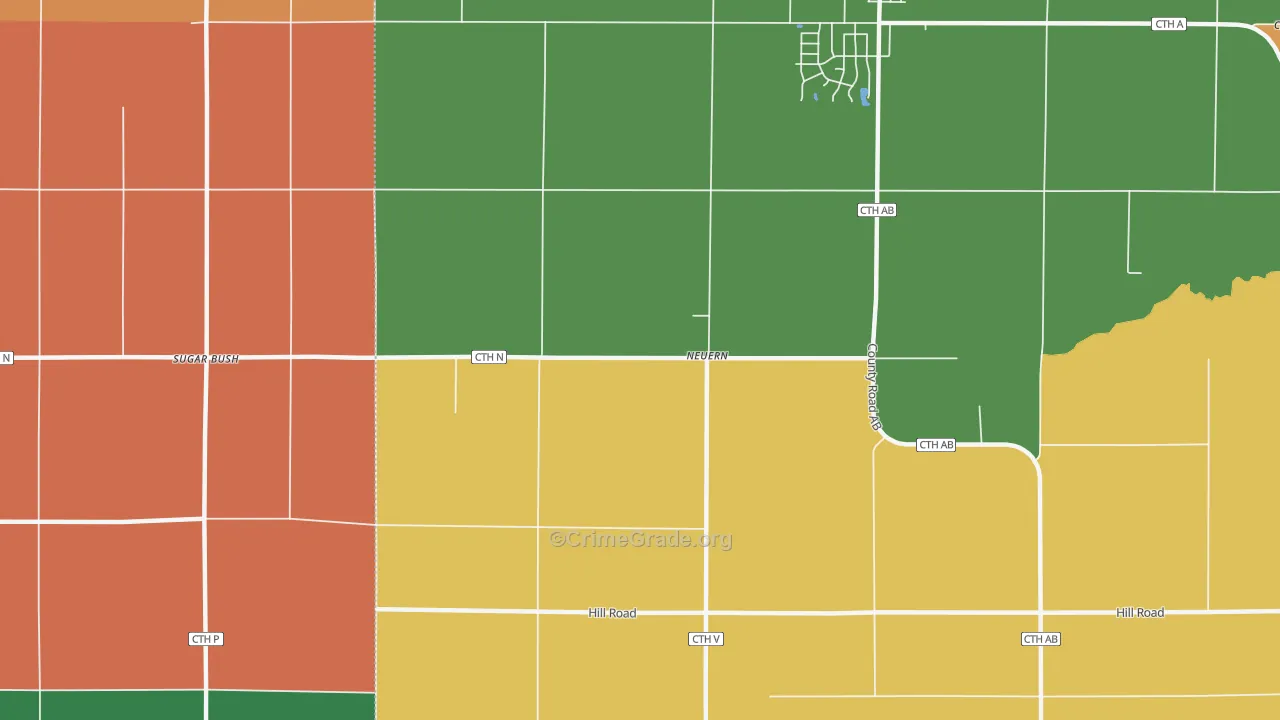 Neuern, WI Map of Robbery Rates