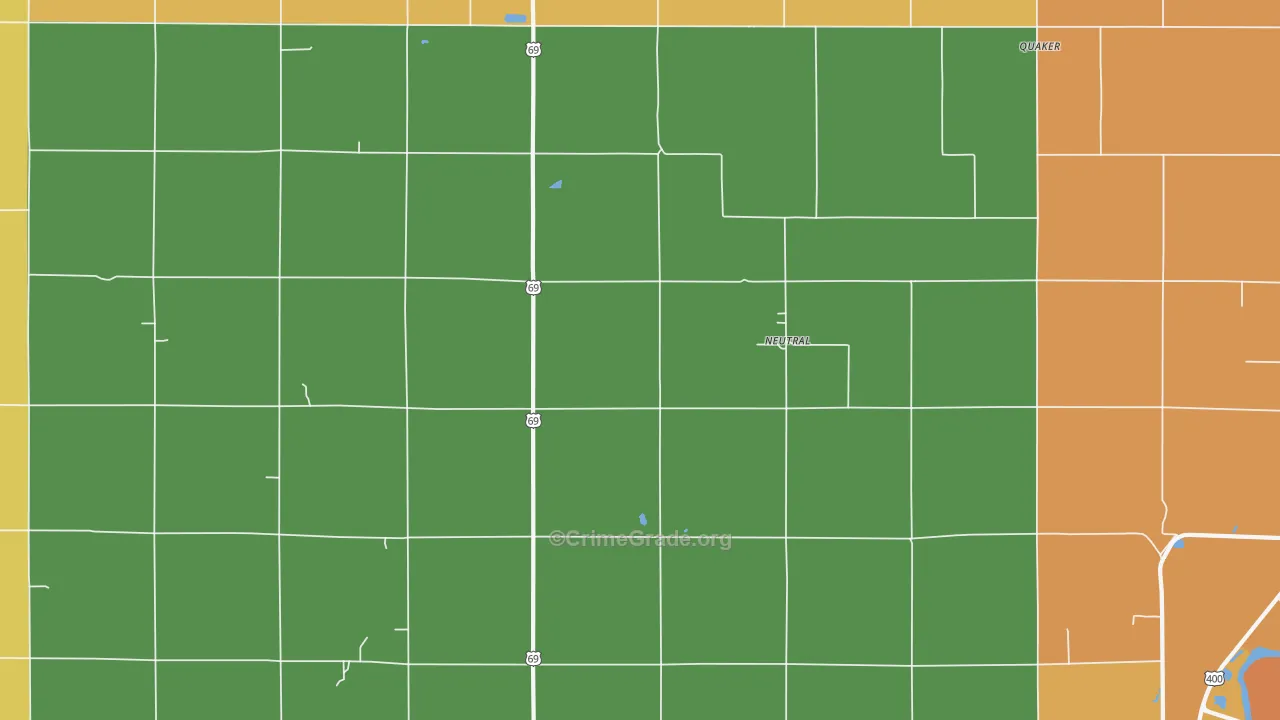 Neutral, KS Map of Robbery Rates