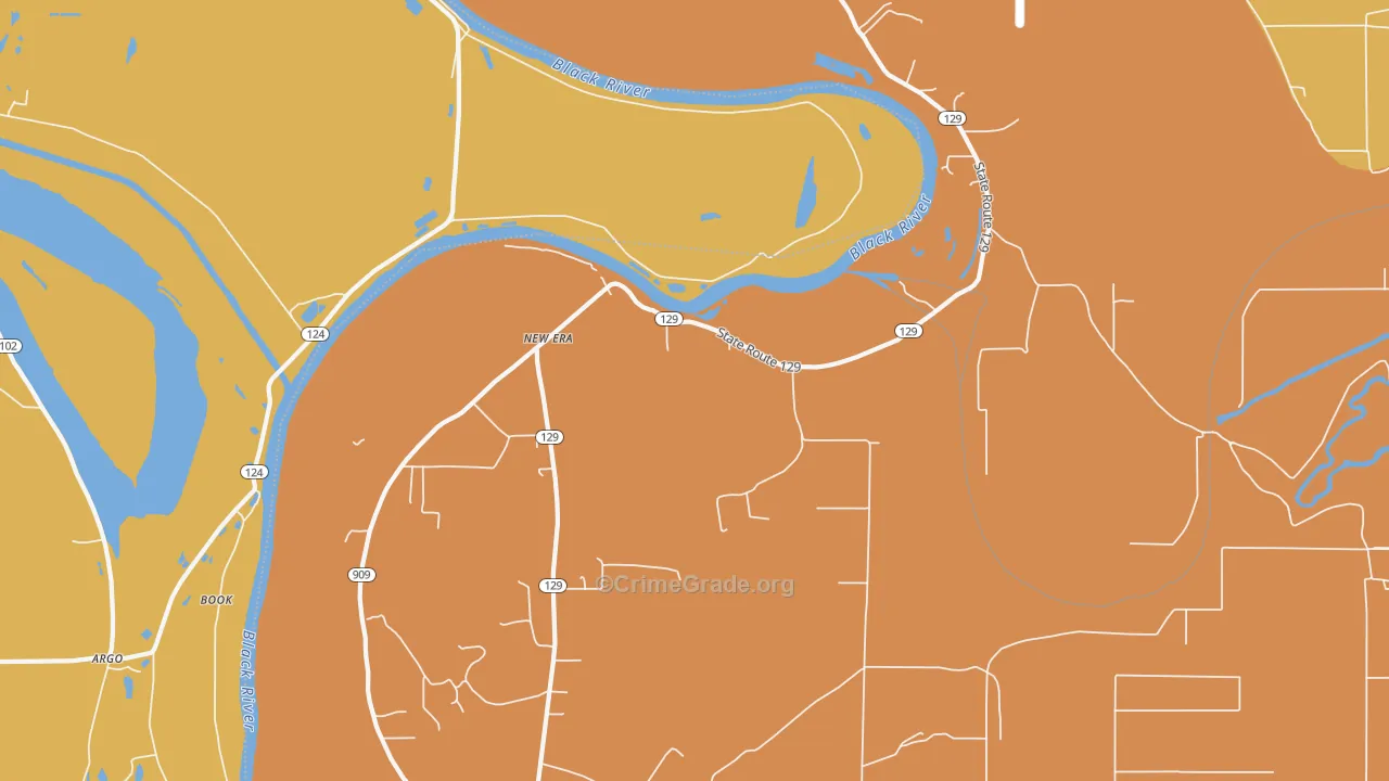 New Era, LA Map of Robbery Rates