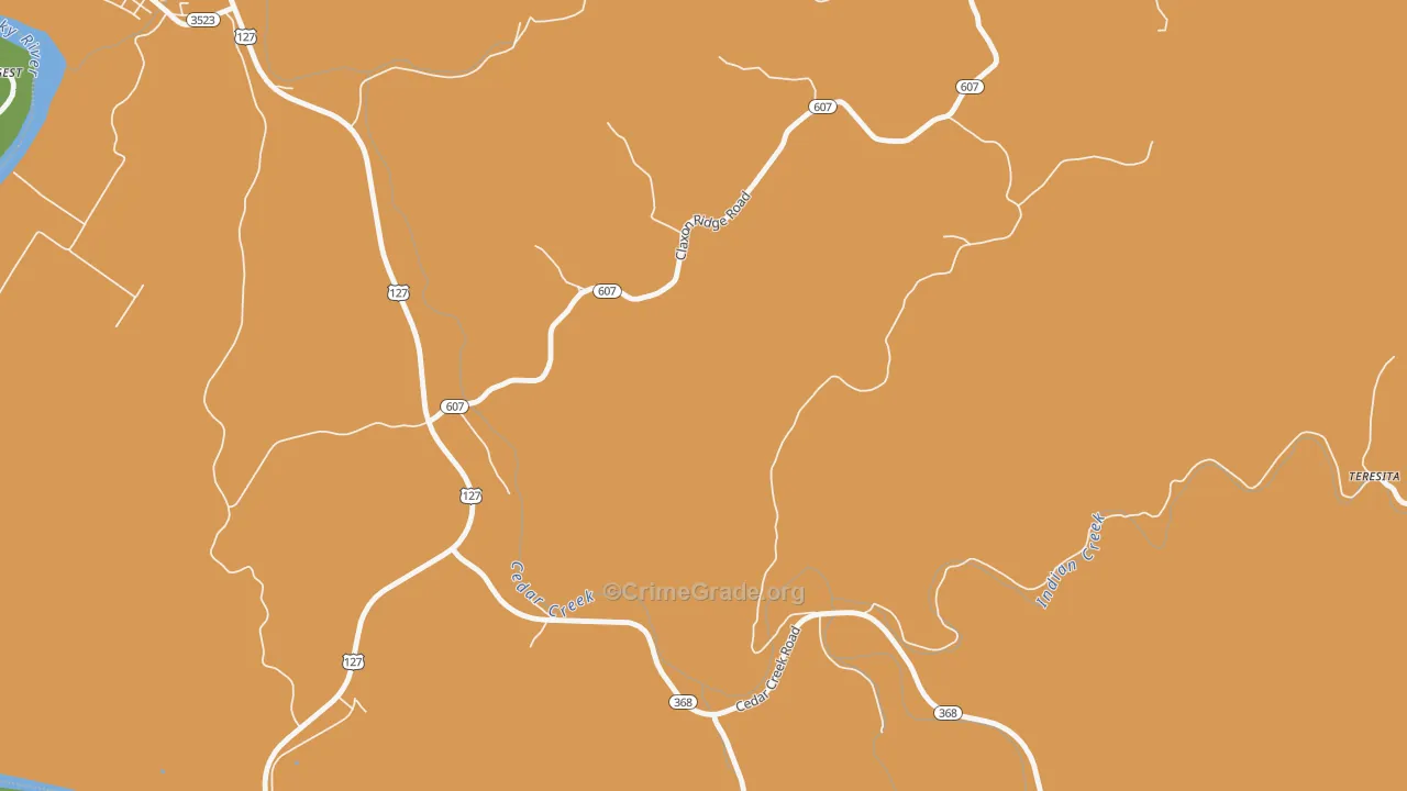 New, KY Map of Robbery Rates