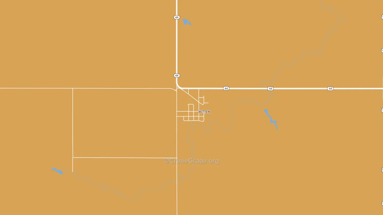 New Witten, SD Map of Robbery Rates