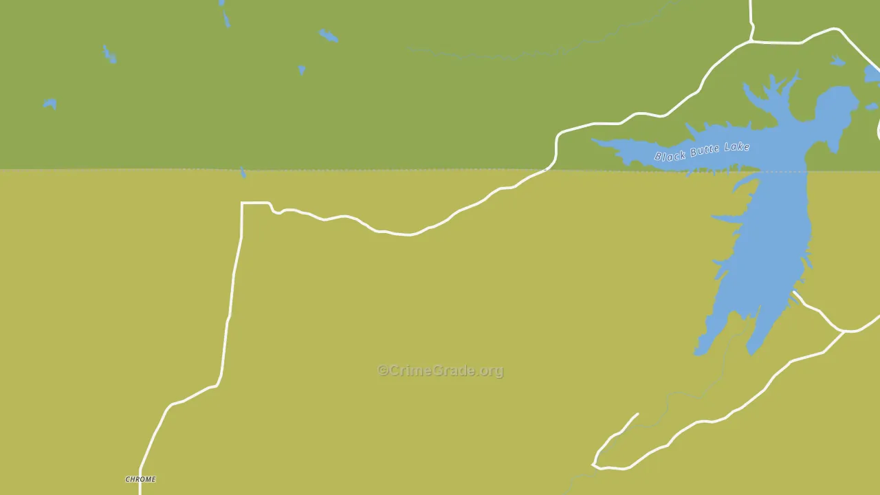 Newville, CA Map of Robbery Rates