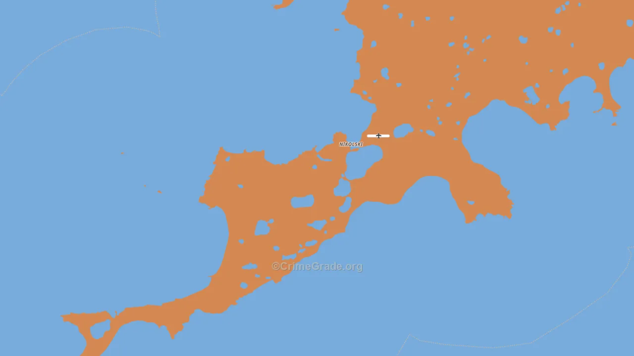 Nikolski, AK Map of Robbery Rates