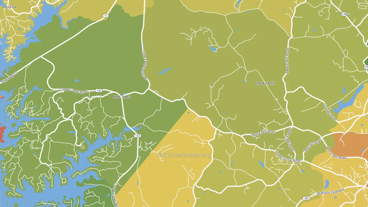 Nine Times, SC Map of Robbery Rates
