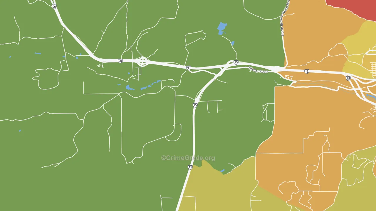 Nissler, MT Map of Robbery Rates