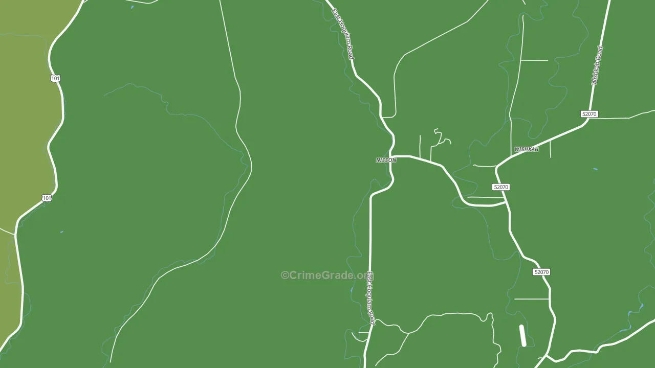 Nisson, WA Map of Robbery Rates