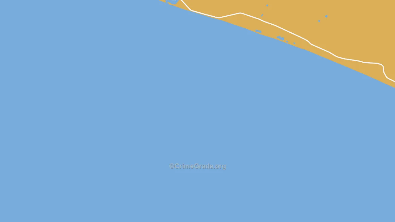Nome Census Area, AK Map of Robbery Rates