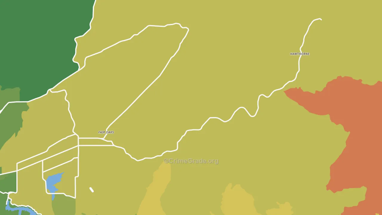 Nonpareil, OR Map of Robbery Rates