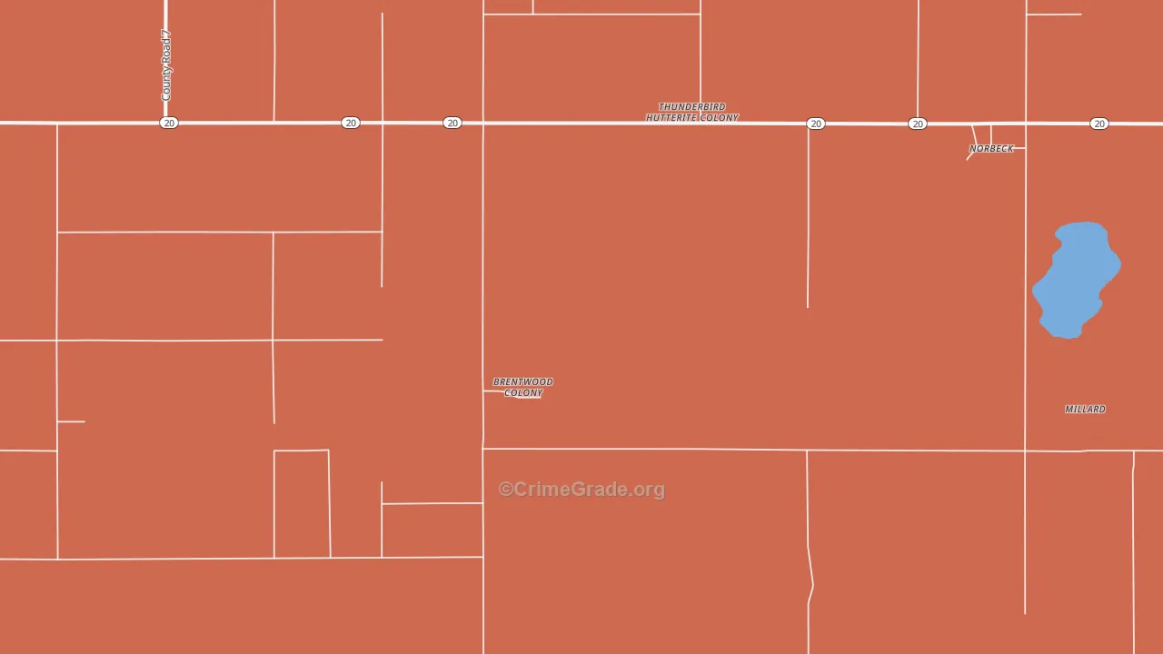 Norbeck, SD Map of Robbery Rates