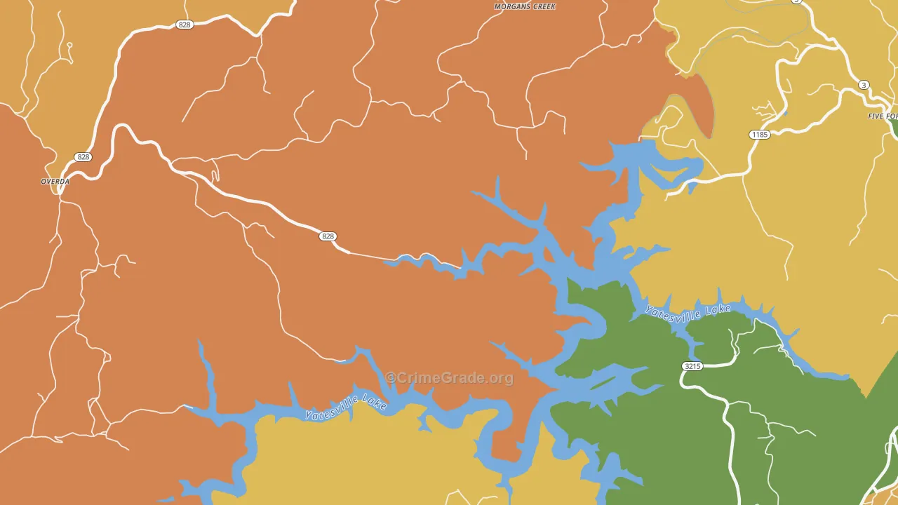 Noris, KY Map of Robbery Rates