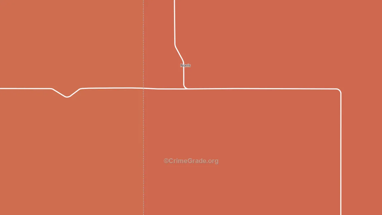 Norris, SD Map of Robbery Rates