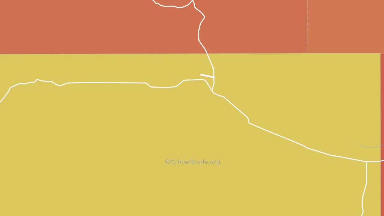 North Colfax Union, NM Map of Robbery Rates