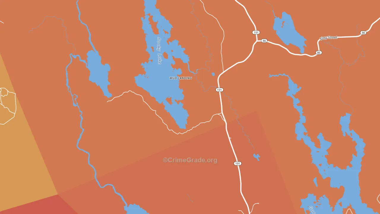 North Cutler, ME Map of Robbery Rates