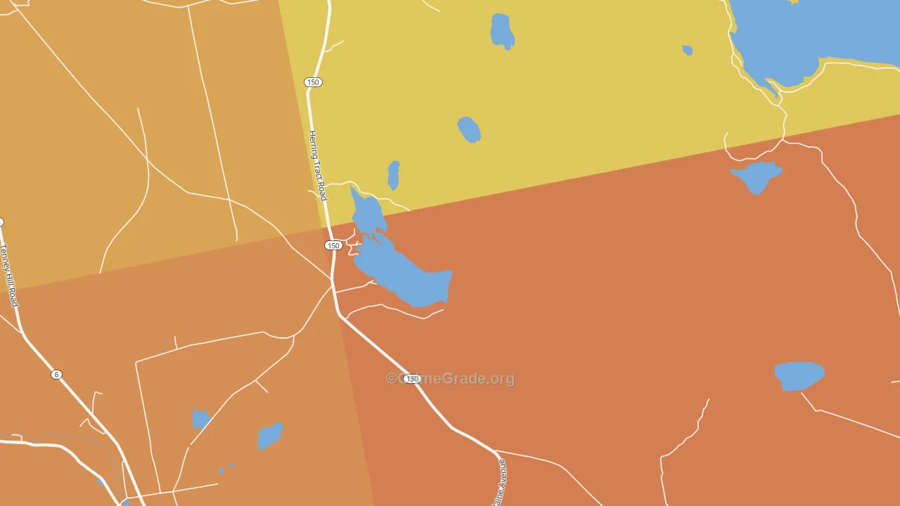 North Guilford, ME Map of Robbery Rates