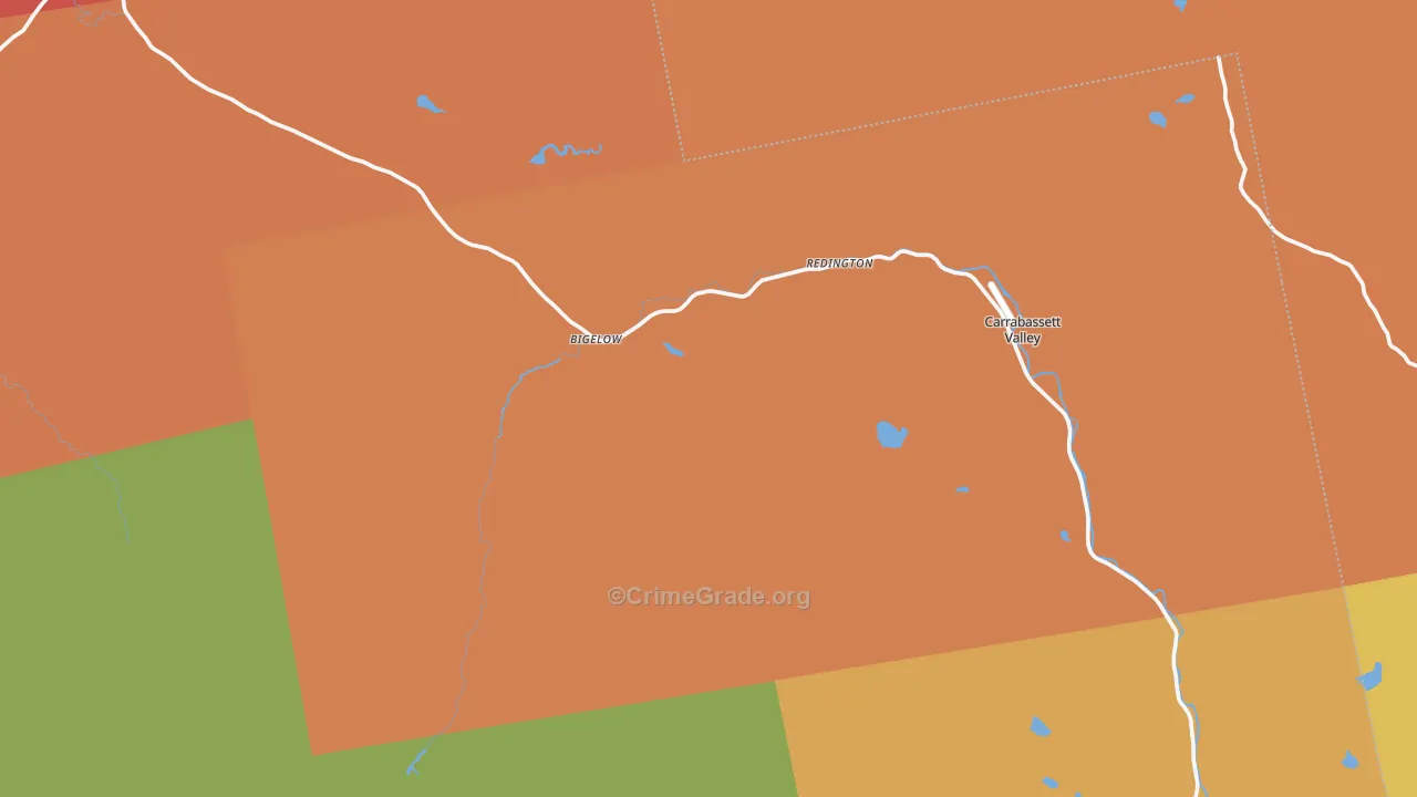 North Jay, ME Map of Robbery Rates