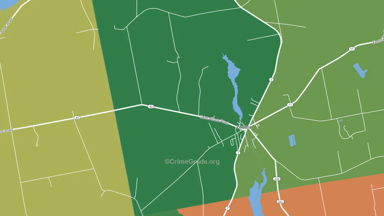 North Newport, ME Map of Robbery Rates