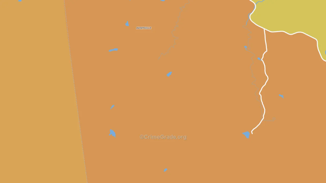North Pole, NY Map of Robbery Rates