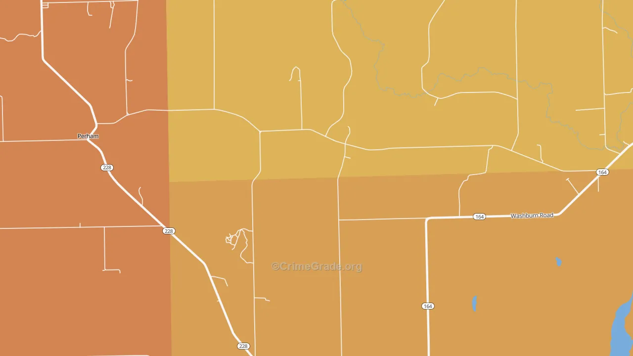 North Wade, ME Map of Robbery Rates
