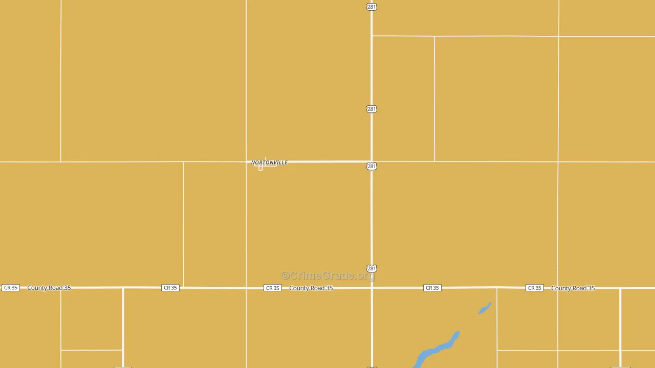 Nortonville, ND Map of Robbery Rates