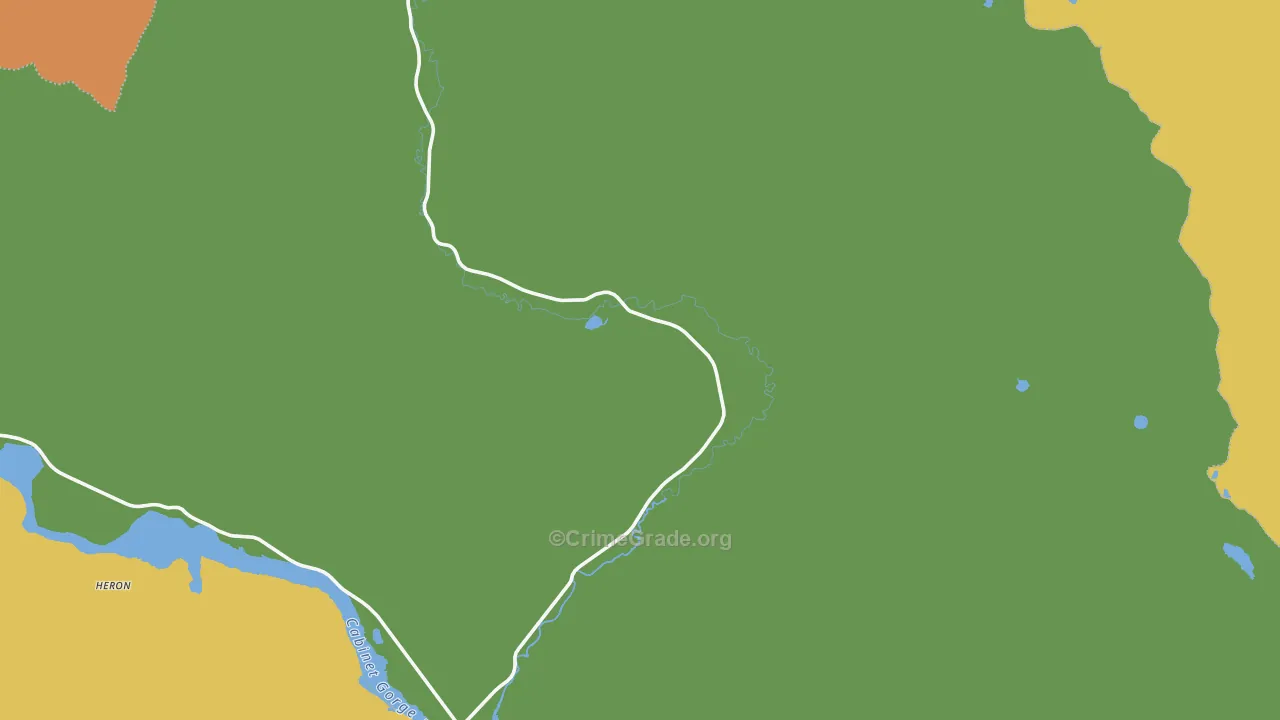 Noxon, MT Map of Robbery Rates