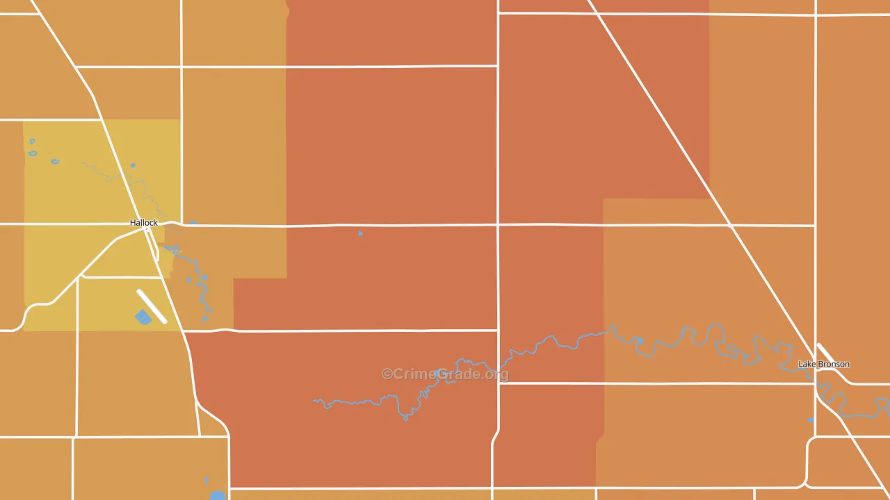 Noyes, MN Map of Robbery Rates