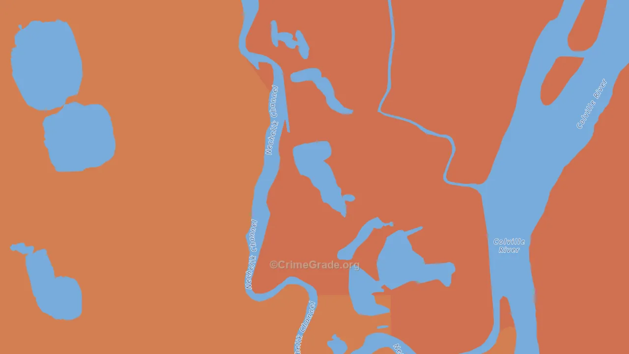 Nuiqsut, AK Map of Robbery Rates