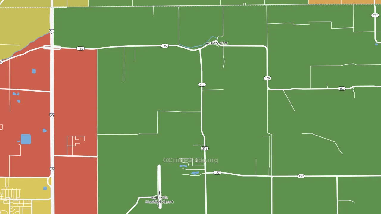 Number Nine, AR Map of Robbery Rates