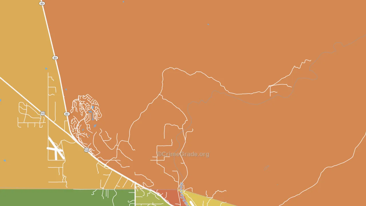 Octave, AZ Map of Robbery Rates
