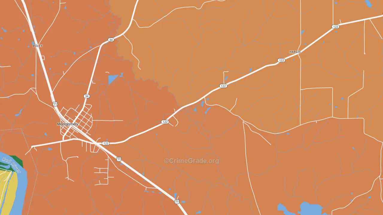 Odra, LA Map of Robbery Rates