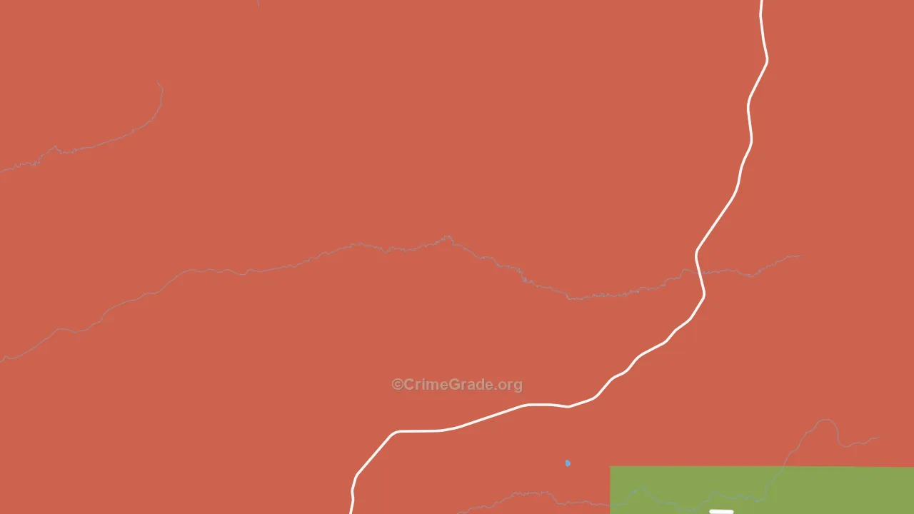 Ojito, NM Map of Robbery Rates