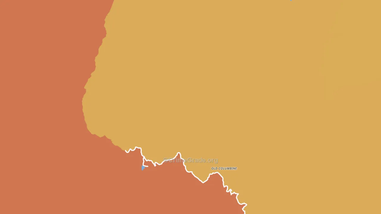 Old Columbine, AZ Map of Robbery Rates
