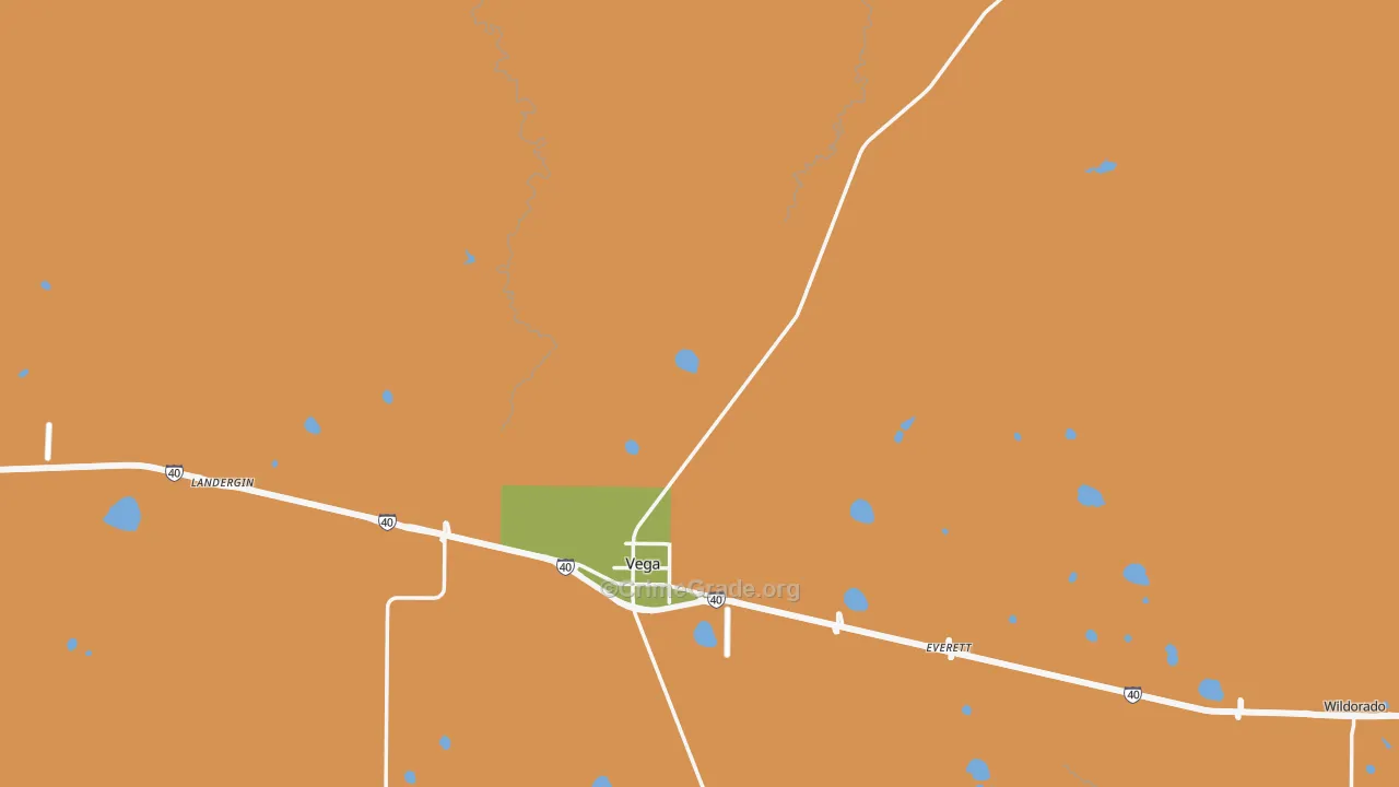 Oldham County, TX Map of Robbery Rates