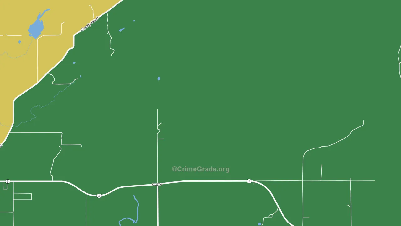 Oleta, OK Map of Robbery Rates