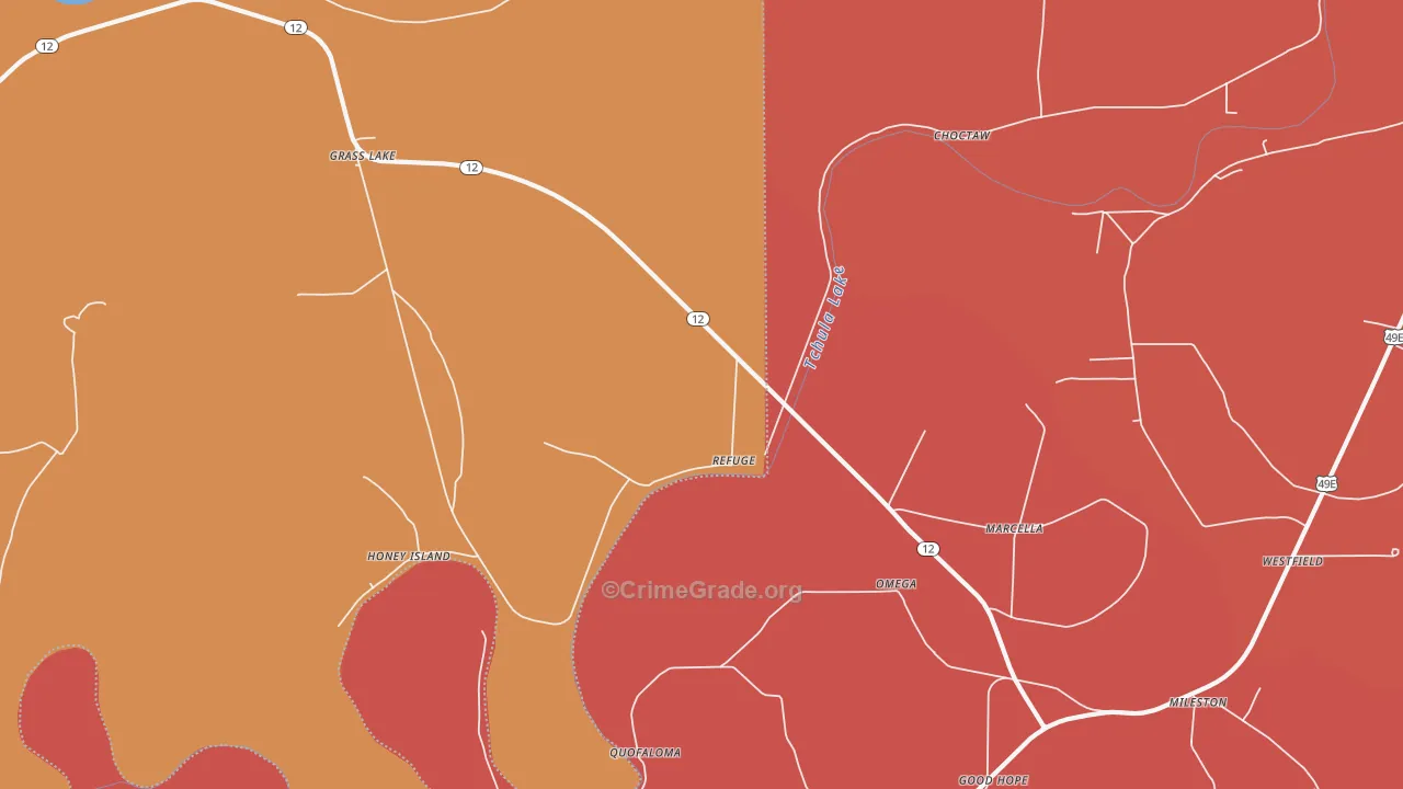 Omega, MS Map of Robbery Rates