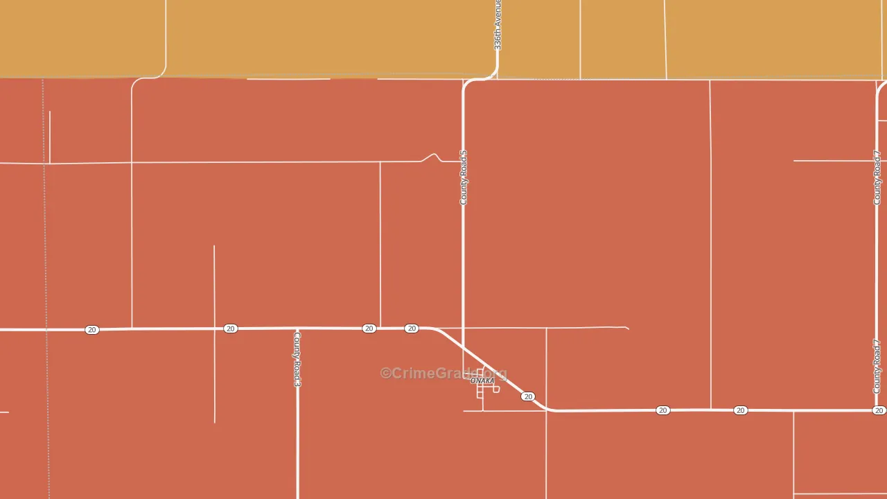Onaka, SD Map of Robbery Rates