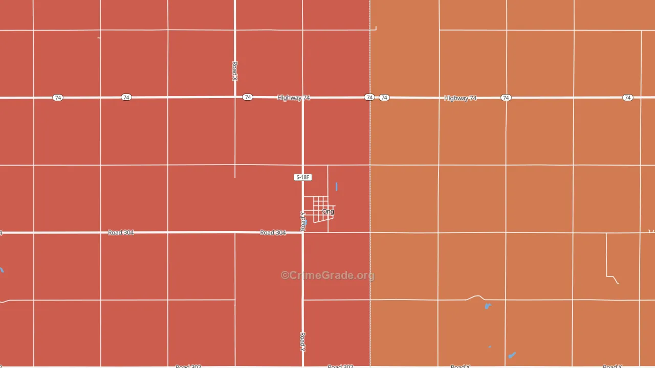 Ong, NE Map of Robbery Rates